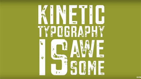 Motion 5 Kinetic Typography Youtube