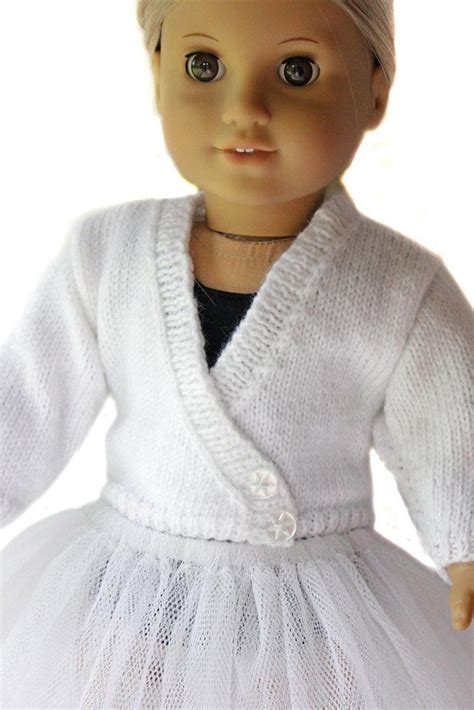 Ballet Sweater For 18 Inch Dolls Knitting Pattern By Doll Tag Clothing