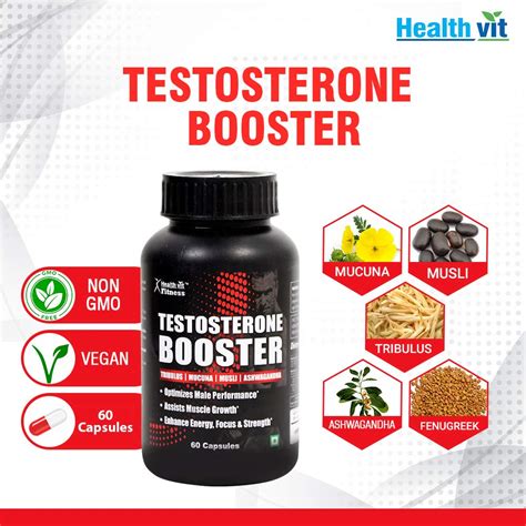 Healthvit Fitness Testosterone Booster Supplement And Boost Men Muscle