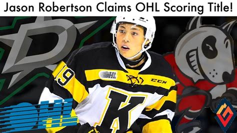 Jason robertson statistics, career statistics and video highlights may be available on sofascore for some of jason robertson and dallas stars matches. Jason Robertson Wins OHL Scoring Title! (IceDogs/Dallas ...
