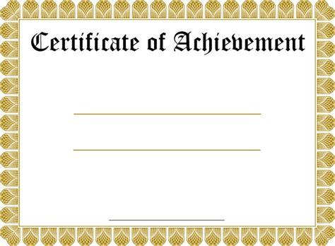 Blank Certificate Templates Blank Certificate Template Certificate
