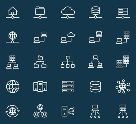 25 Free Vector Network Icons Ai