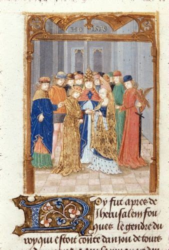 The Marriage Of Fulk And Melisende From Histoire Doutremer Or