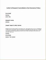 Letter To Cancel Insurance Car Policy