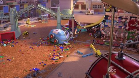 In Toy Story That Time Forgot A Pizza Planet Truck Toy Sits By Itself