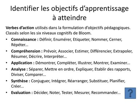 Ppt Les Objectifs Dapprentissage Powerpoint Presentation Free