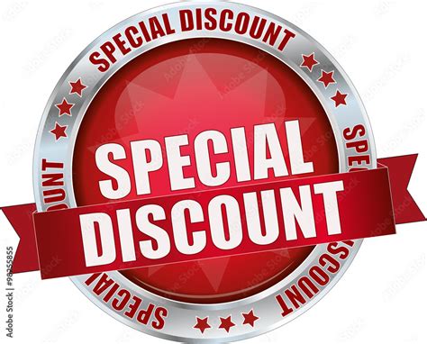 Special Discount Realistic Modern Round Glossy 3d Vector Eps10 Button