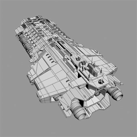 Max Scifi Frigate Sci Fi Starship Design Spaceship Design