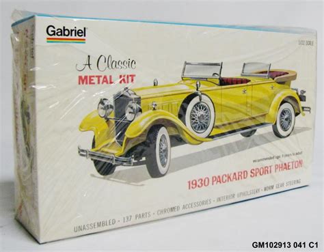 Vintage Gabriel 1930 Packard Sport Phaeton Metal Model Car Kit 122