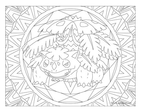Pokemon Coloring Pages Venusaur