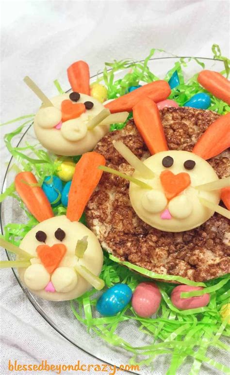 A look from the side to help you get the idea where and how to place the pretzels. Babybel Bunnies - Blessed Beyond Crazy | Easter appetizers, Baking recipes for kids, Babybel