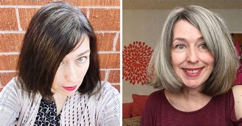 30 Gray Hair Before And After Pix That Will Blow Your Mind Grey Hair Before And After Gray
