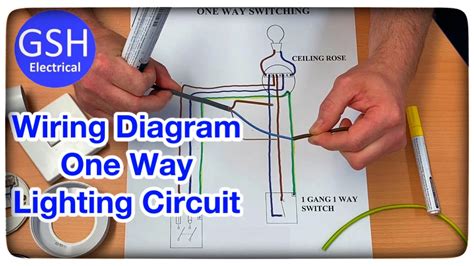 Wiring Diagram For A One Way Lighting Circuit Using The 3 Plate Method