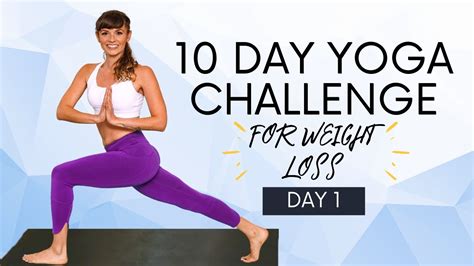 Yoga For Weight Loss 10 Day Challenge Day 1 🔥 Fat Burning Workout