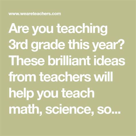 50 Tips Tricks And Ideas For Teaching 3rd Grade Teaching Teaching