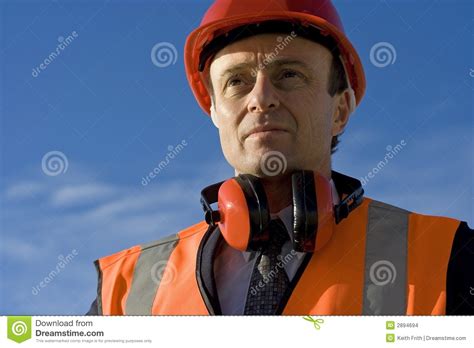 Thoughful Engineer Stock Photo Image Of Inspector Engineer 2894694