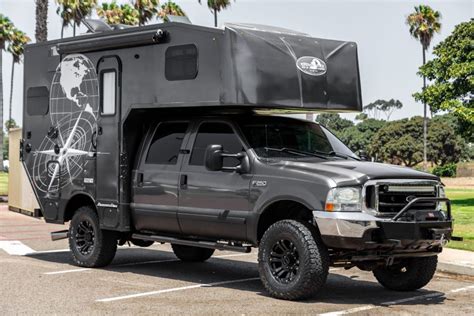 2002 Ford F 250 4x4 Flatbed Camper Expedition Vehicle For Sale On Bat