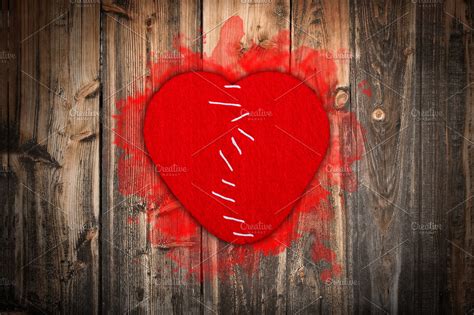 Broken heart stitched together | High-Quality Holiday Stock Photos ~ Creative Market