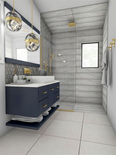 Modern Bathroom Design With Floating Vanity Bathroom Vanity Designs