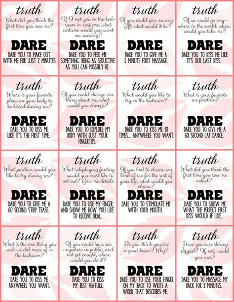 Truth Or Dare Couples Naughty Game Perfect For Date Free Download