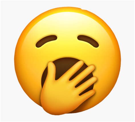 Gasp Hand Emoji Boring Bored Boredemoji Eyesclosed Apple