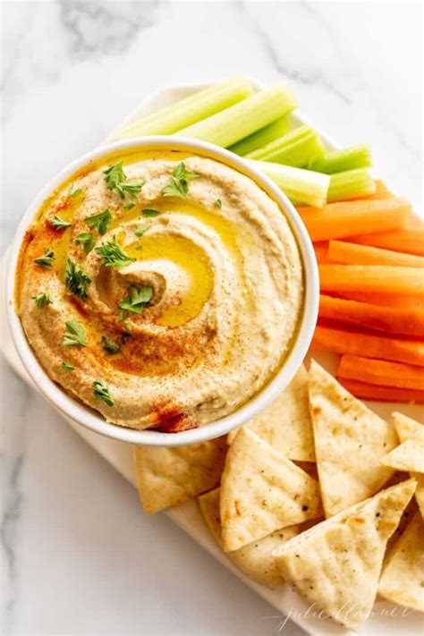 the easiest homemade hummus recipe from scratch julie blanner