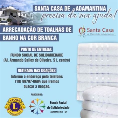 Essa meta é atingida se cada funcionário vender. Santa Casa de Adamantina precisa de sua ajuda - Clikar
