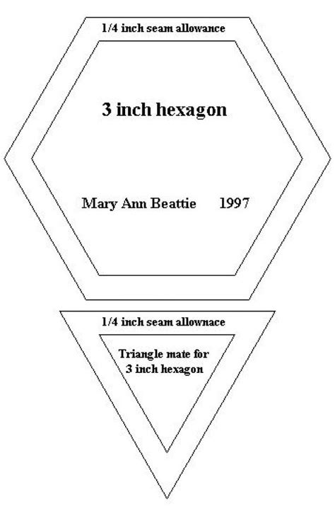 Awesome Hexagon Quilt Pattern Template Inspirations Quilt Pattern
