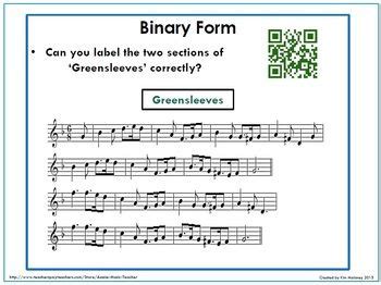 Musical form may be contrasted with content (the parts) or with surface (the detail), but there is no clear line dividing them. Music Form: FORM in MUSIC: Binary, Ternary and Rondo | Music classroom, Teaching music, Music ...