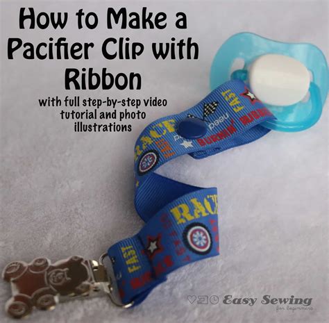 How to make a kitten pacifier. Baby Pacifier Clip Tutorial - Easy Sewing For Beginners