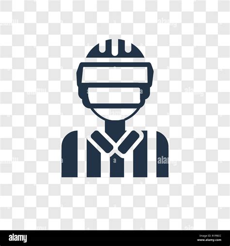 Referee Vector Icon Isolated On Transparent Background Referee