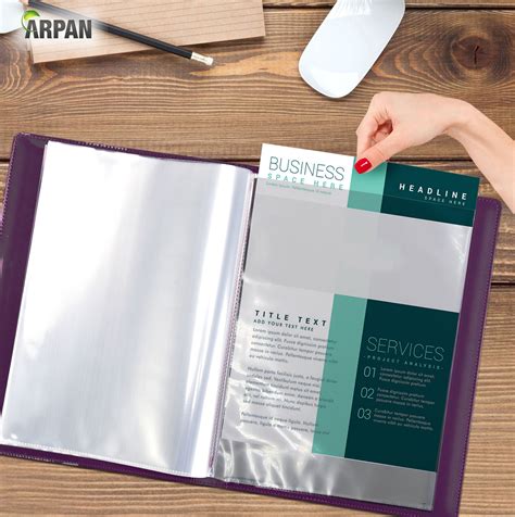 Display Book 24 Pockets A4 Purple Professional Presentation Folder