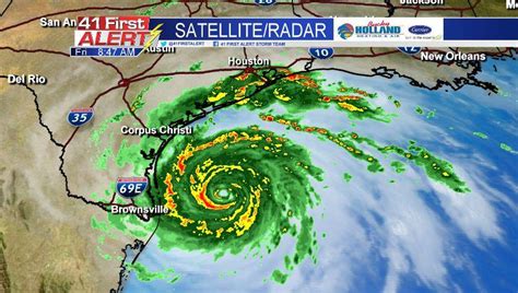 Hurricane Harvey Approaching Texas Coastline Schedule For Landfall