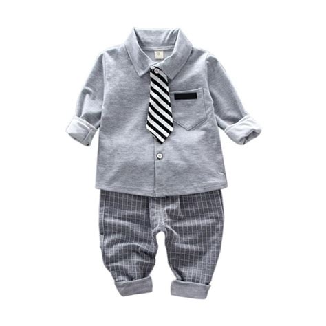 Baby Boys Gentleman Outfits Suits Baby Boys Clothes Dress Shirt With