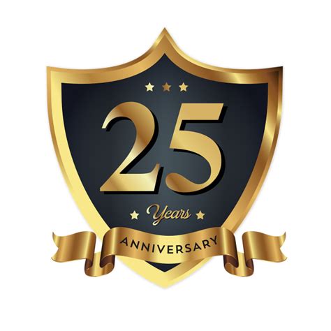 25th Anniversary Logo Vector Png Images 25th Anniversary Badge Logo