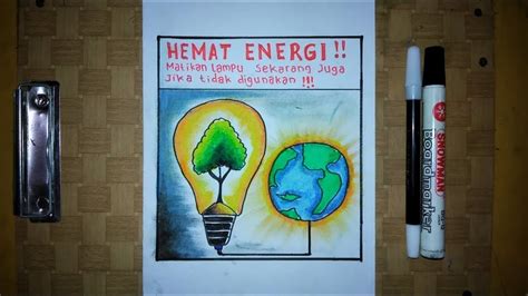 Gambar Poster Hemat Energi Listrik Gambaran