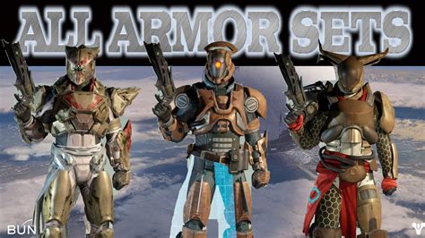 Destiny All Armor Sets Titan Youtube