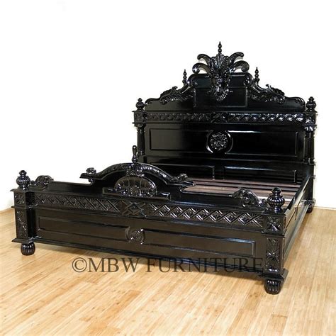 Black Gothic Gargoyle Bed E King Gothic Furniture Gothic Bedroom