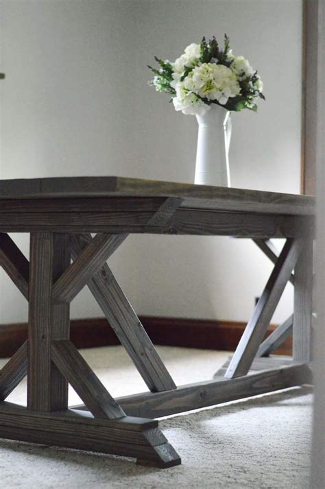We got lots of inspiration for making a farmhouse table from various projects we found on pinterest including this one from ana white. Ana White | Fancy X Farmhouse Table - DIY Projects