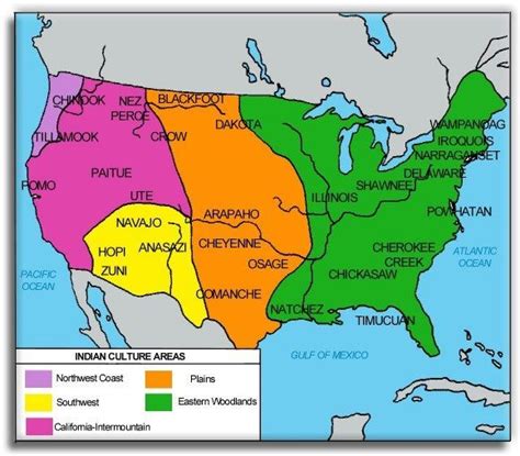 Image Result For Map Of Native American Tribes In The United States