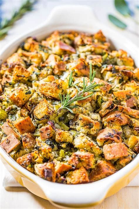 Classic Traditional Thanksgiving Stuffing Recipe Averie Cooks