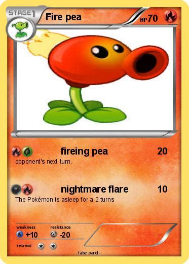 Pokémon Fire Pea 8 8 Fireing Pea My Pokemon Card