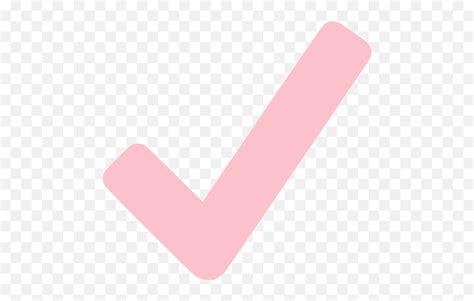Pink Checkmark Pink Check Mark Emoji Clipart Full Siz