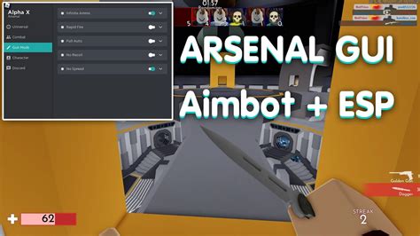 Roblox Arsenal Aimbot Esp Gui Arsenal Hacksscripts 2021 Youtube
