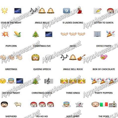 100 Pics Christmas Emoji Level 41 Level 60 Answers Apps Answers Net