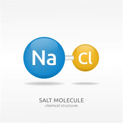 Sodium Chloride Molecule Salt Chemical Structures Vector 3507737