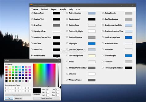 Classic Color Panel Einzelne Farben In Windows 10 ändern Deskmodderde