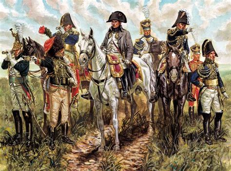 Napoleon Et Son Etat Major Bataille Napoléonienne Napoléon Armée