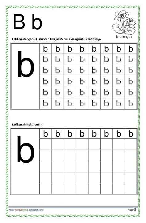 Belajar Mengenal Dan Menulis Huruf Abc Reading Worksheets Alphabet