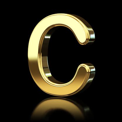 Letter c from alphabet royalty free stock images . Gold Alphabet Letter C Stock Photo - Download Image Now - iStock